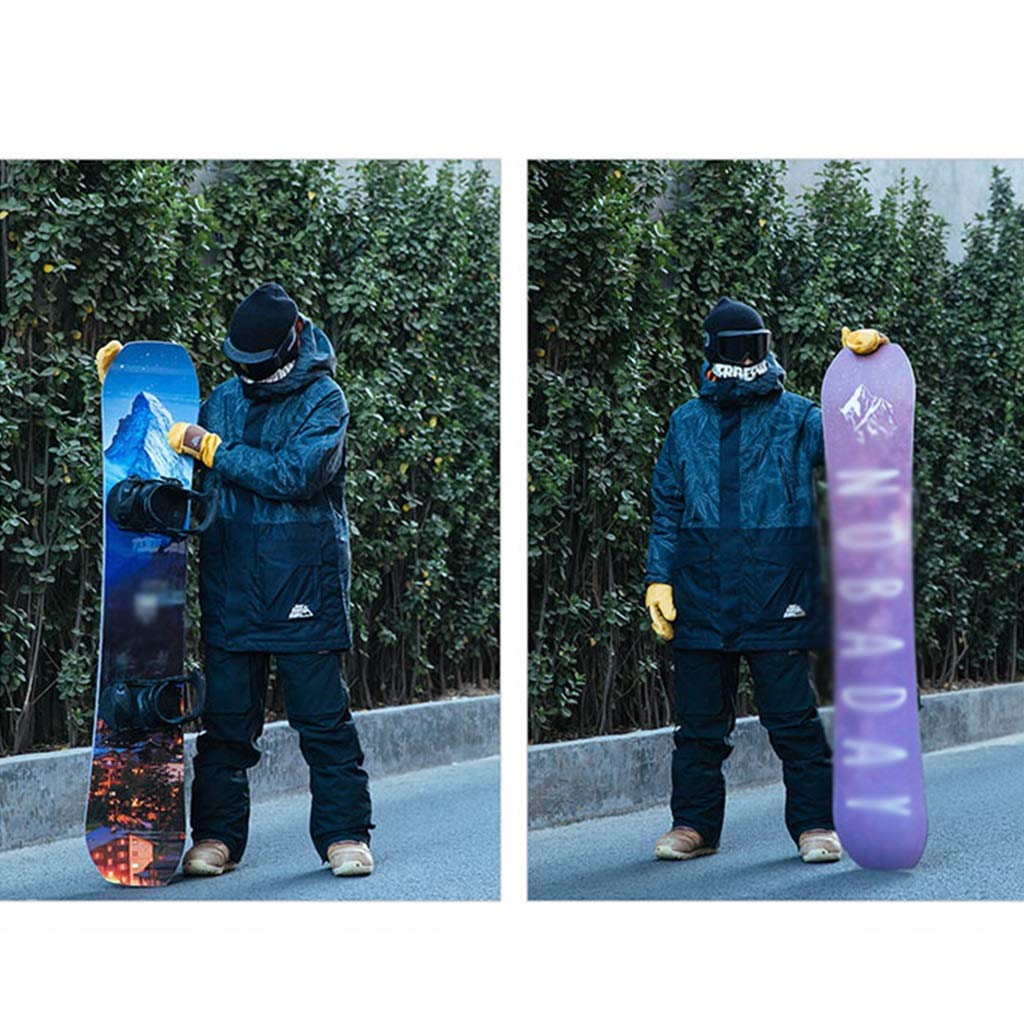 MU Neige Ski Traîneaux Longboard Ski Veneer extérieur Vêtements de ski adulte, Enfants Snowboard professionnels hommes et femmes d'équipement de ski pour débutants Veneer,Violet,151cm / 59,4 pouces