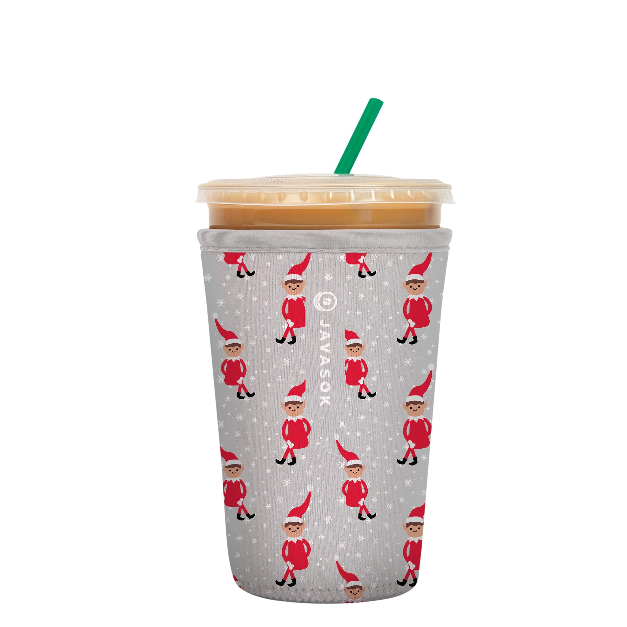 Sok It JavaSok Iced Coffee &amp; Cold Soda Insulated Neoprene Cup Sleeve (Shelf Life, Medium: 22-28oz)