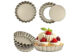 Mini Tart Pan- 4-Inch Tartlet Pans for Effortless Baking
