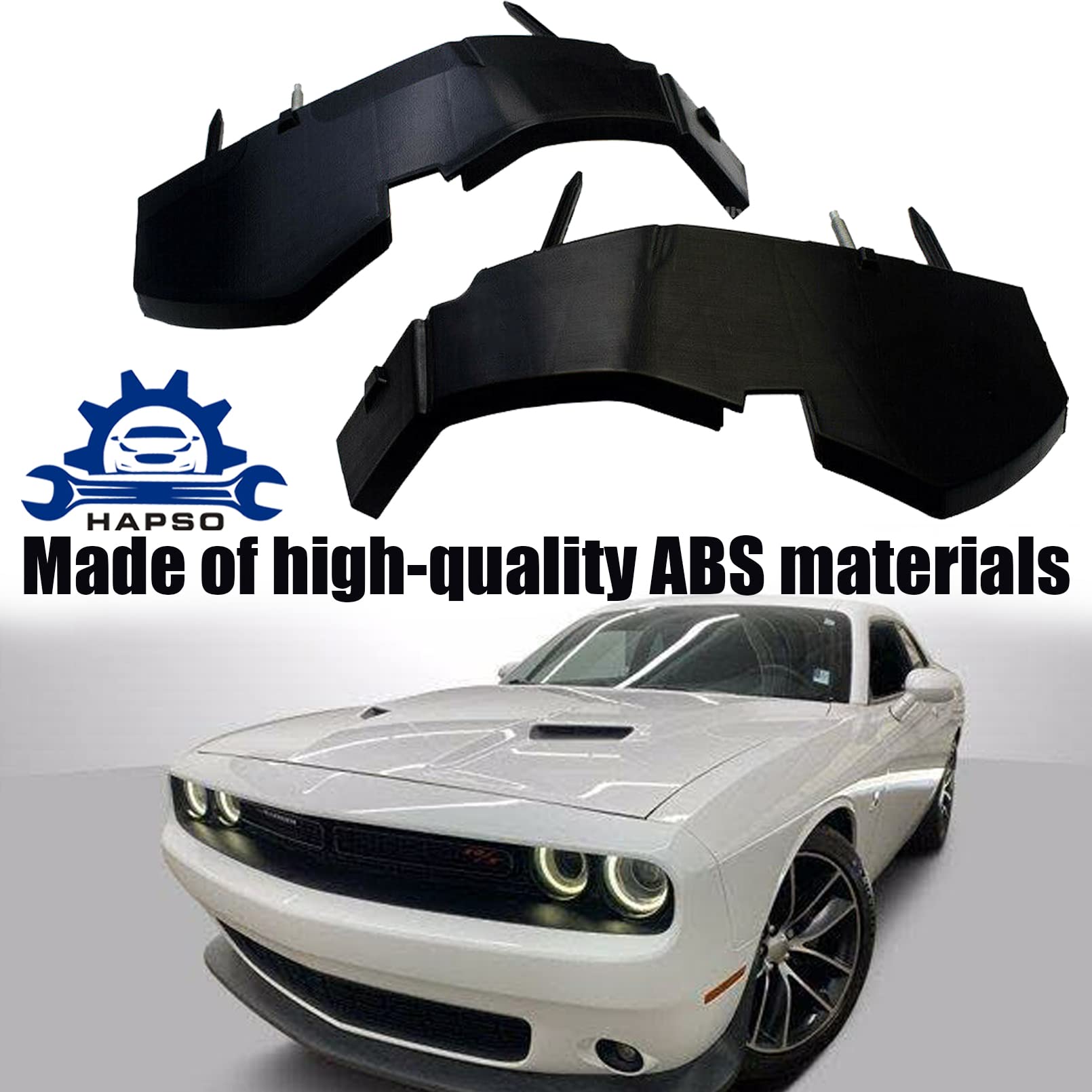 Soportes Del Parachoques Delantero Para Dodge Challenger 2015-2023 - Juego Izquierdo Y Derecho.