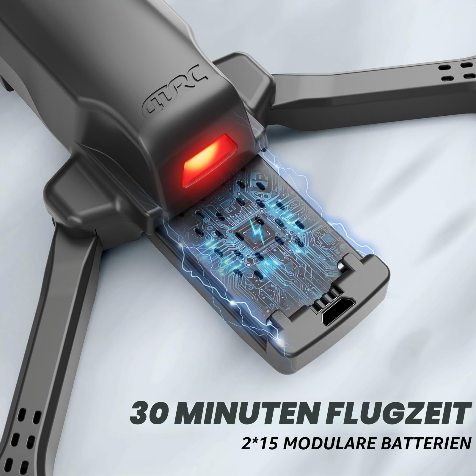 4DRC V13 Faltbar Drohne mit 1080P Kamera für Anfänger,Helikopter RC Quadcopter mit 2 Akkus,Flugbahnflug,Höhenhaltung,Headless Modus,3D Flips，One Key Start/Landung für Anfänger