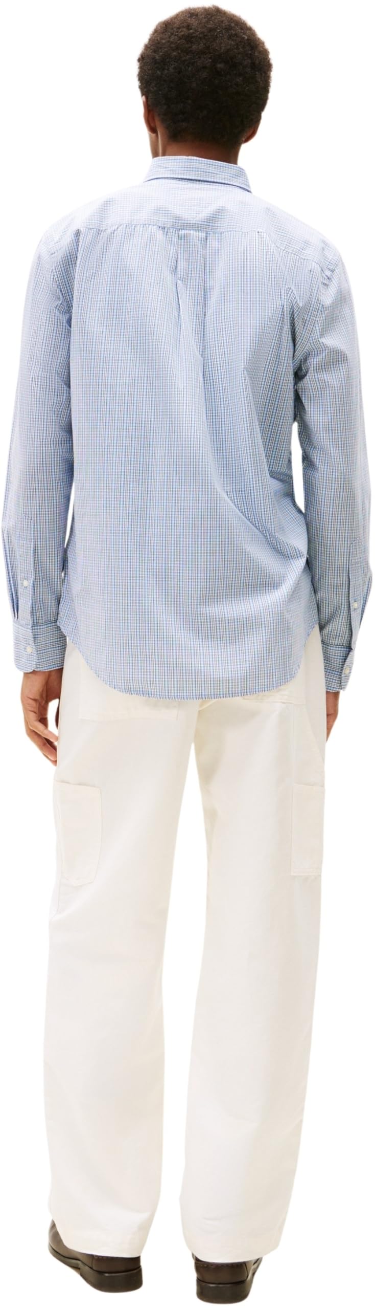Tommy Hilfiger Herren Hemd Flex Poplin Small Tartan aus Baumwolle