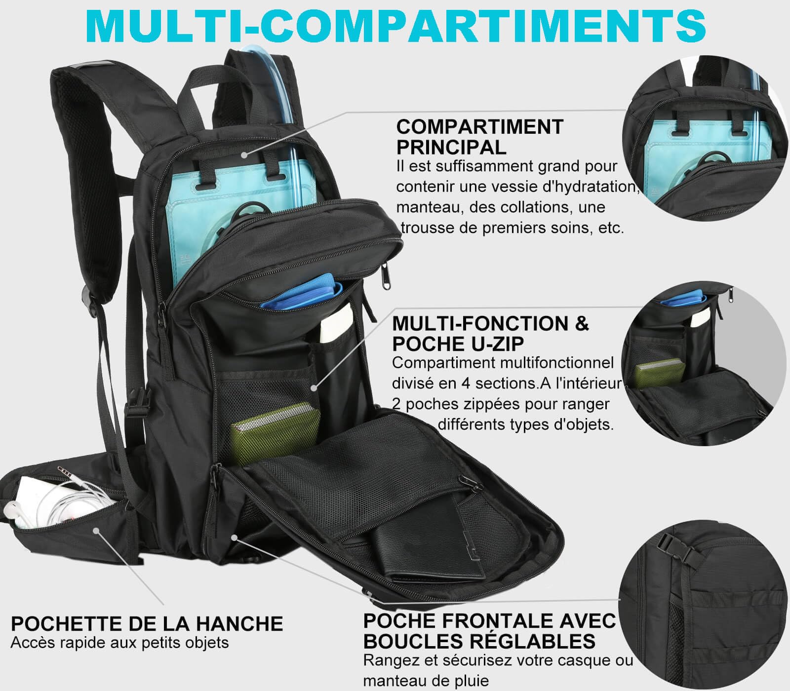 Sac à dos randonnée léger et pliable 40 litres - Maison Du Sac