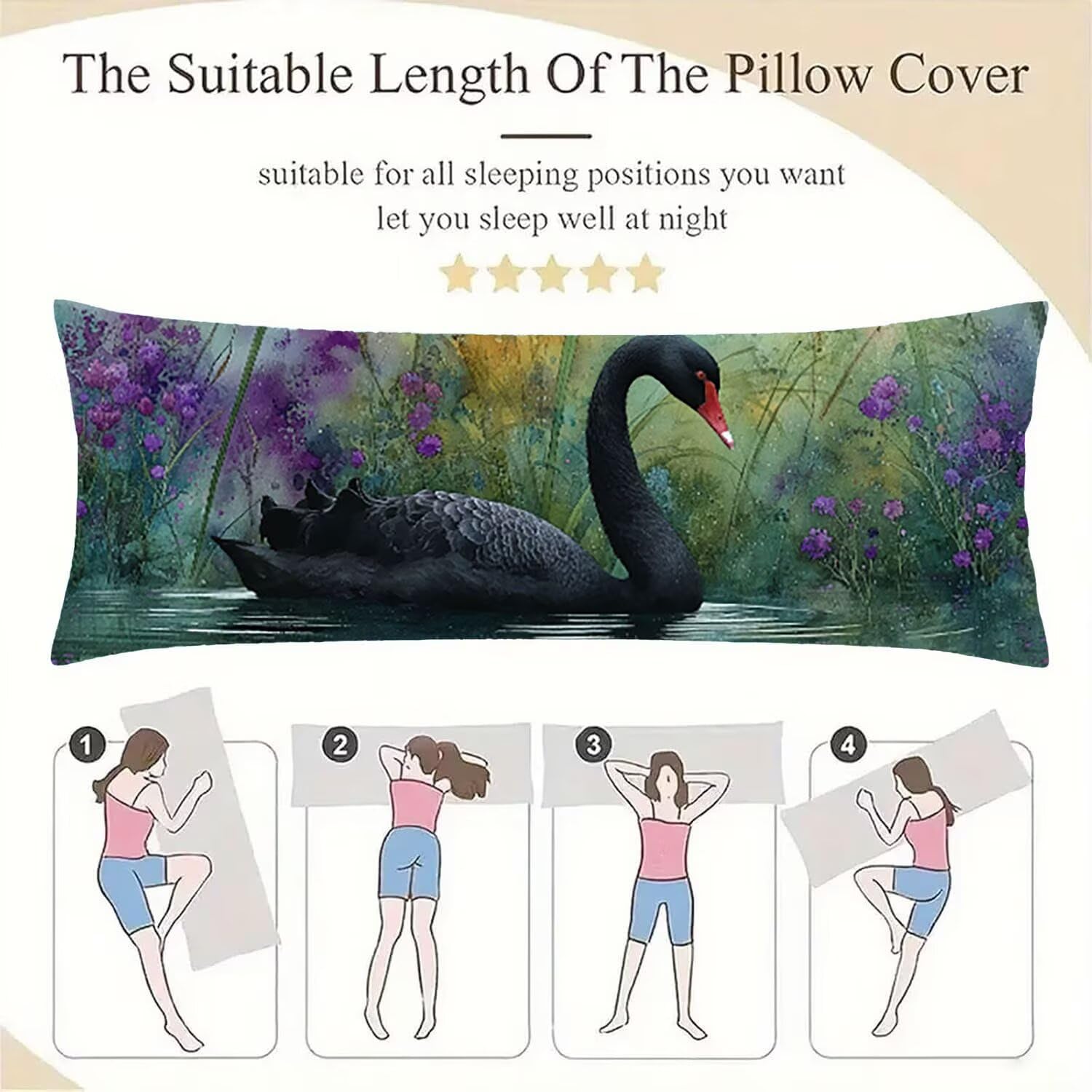 Ciąża Poduszka do ciała 60 x 180 cm, ergonomiczne wsparcie całego ciała, poszewki na poduszki do karmienia i ciąży z nadającą się do prania aksamitną poszewką, na plecy, brzuch i nogę, wystrój
