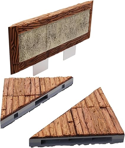 Vista 27 de Warlock Tiles: Base Set – Dungeon Tiles II Paredes de piedra de altura completa