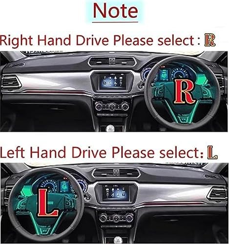 Miniatura 5 de KAYJAE Tapete para cubierta de salpicadero de automóvil, para Nissan X-Trail T31 2008-2013, RHD borde azul antideslizante, cubierta de salpicadero,