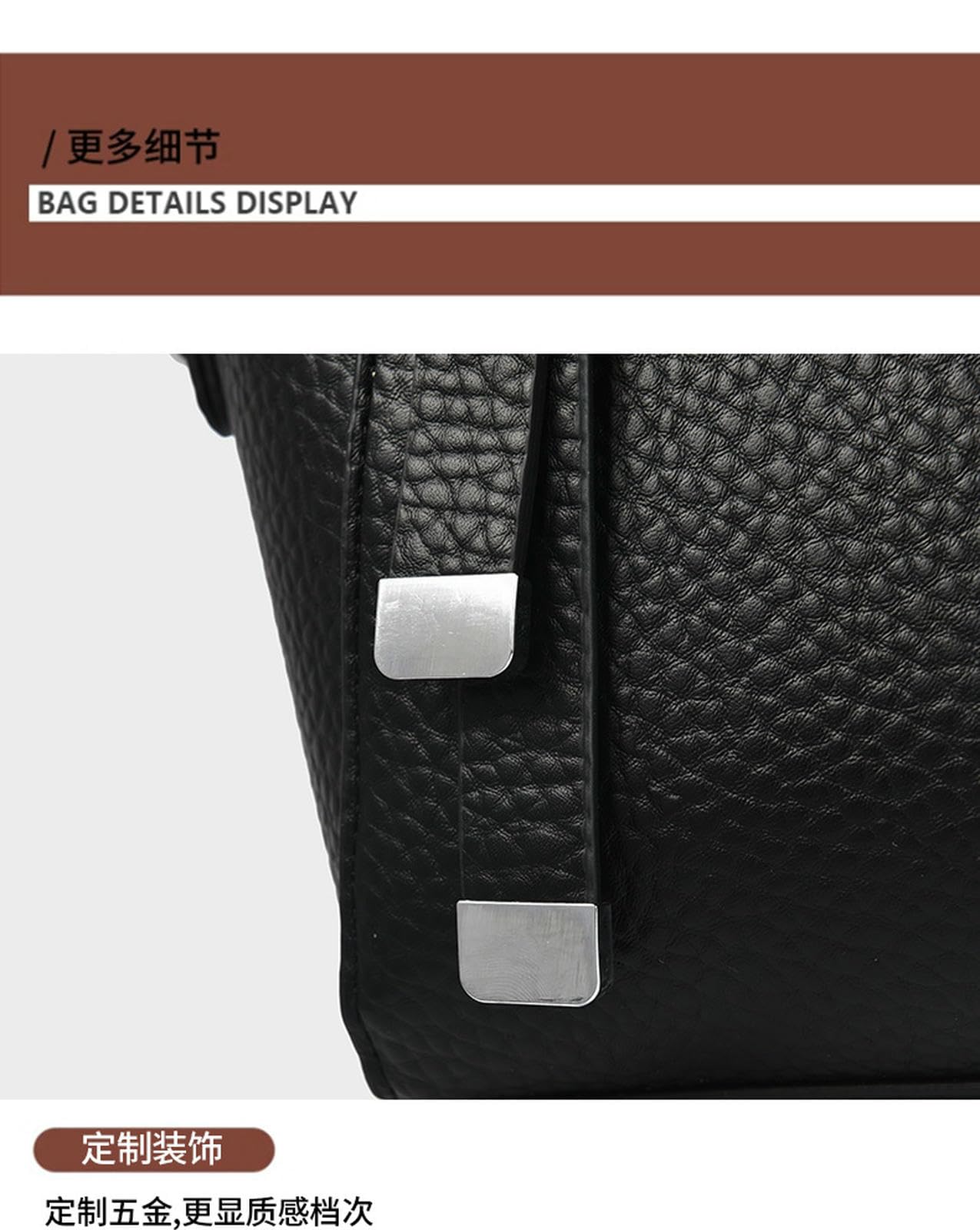 Frizione Donna Borsa A Mano Tracolla da Donna, Elegante Secchiello, Casual E Versatile -Bianco