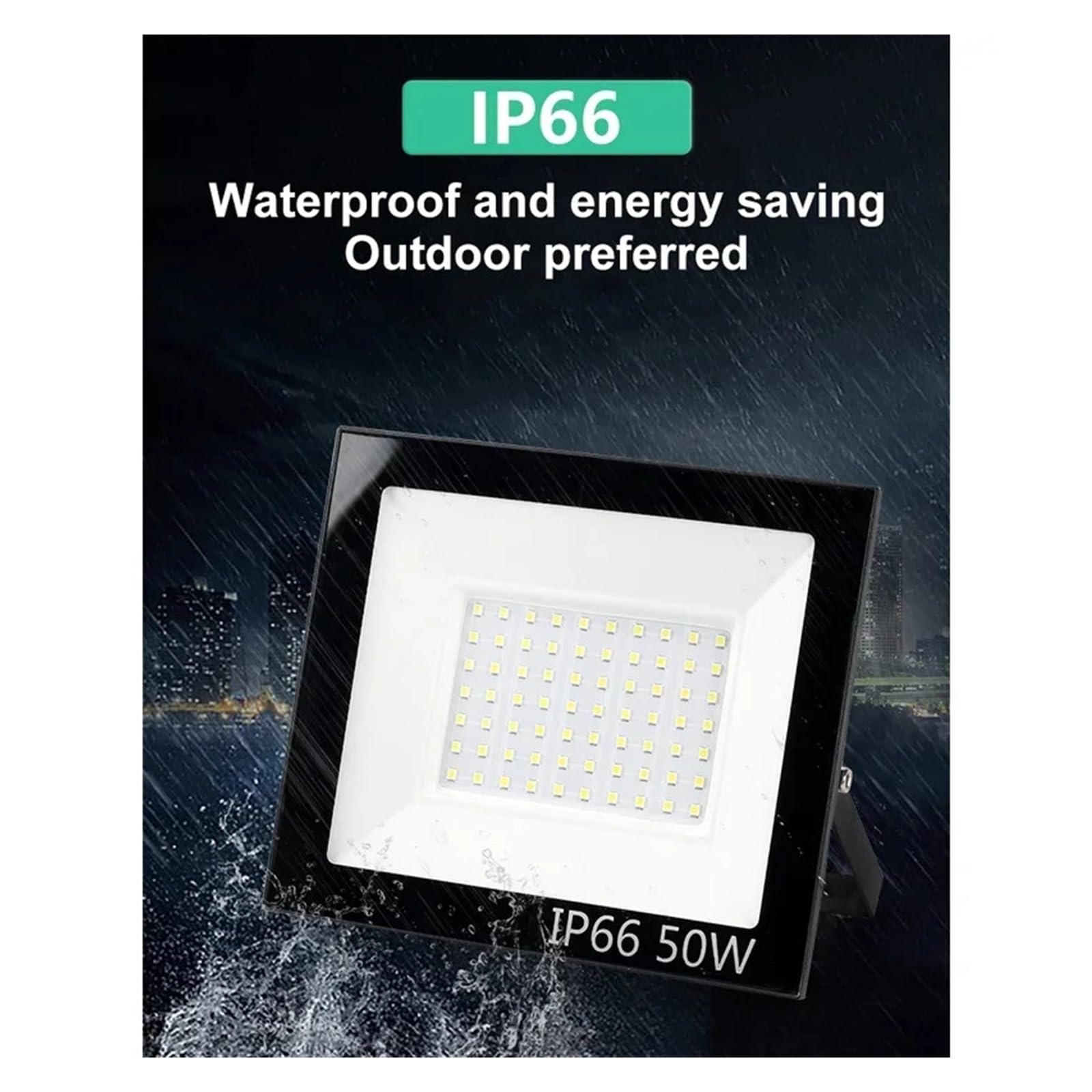 Światło ciekłokrystaliczne Światło halogenowe LED Pir czujnik ruchu 100W zewnętrzny wodoodporny reflektor reflektor światło uliczne kinkiet oświetlenie ogrodowe Super jasne i energooszczędne(50W)