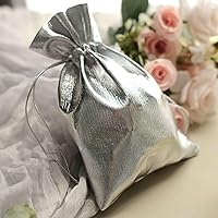 Vista 16 de Efavormart - Paquete de 60 bolsas de satén verde cazador para fiesta de boda, bolsa con cordón para regalo, 6 x 9 pulgadas