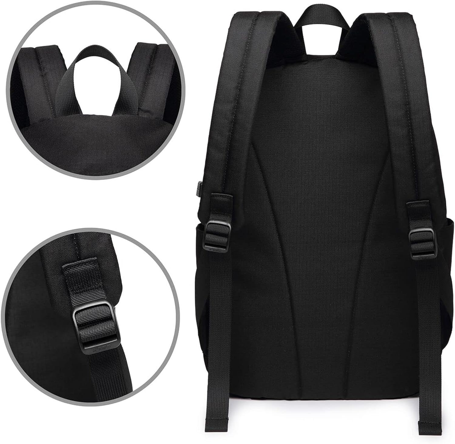 Daisy Prints Laptop Backpack, Travel Backpack with USB Charging Port, Computer Bag for Men Women