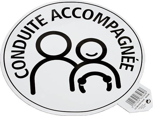 Le panneau Carlinea 463264 offre une solution magnétique pratique pour signaler un véhicule en conduite accompagnée.
