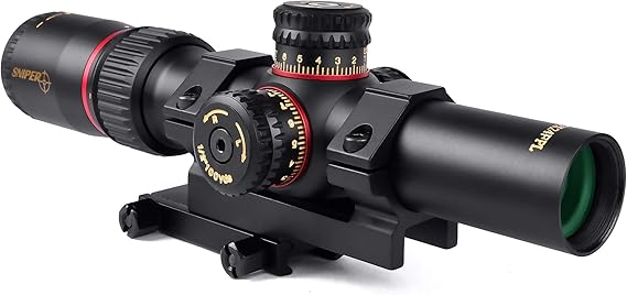 Sniper VT1 5X24FFPL Illuminated Mil Dot Reticle Image