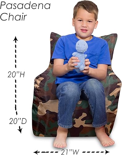 Miniatura 487 de Posh Creations Puf estructurado cómodo para jugar, leer y ver la televisión, Malibu Lounge, tela de lona para colorear, criaturas Criaturas de tela