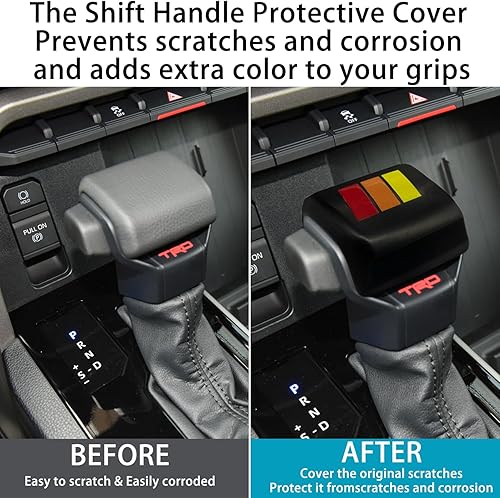 Miniatura 2 de Cubierta de perilla de cambio para Toyota Tundra accesorios 2022 2023 2024, para Tacoma 2024, inserto protector de palanca de cambios, carcasa de