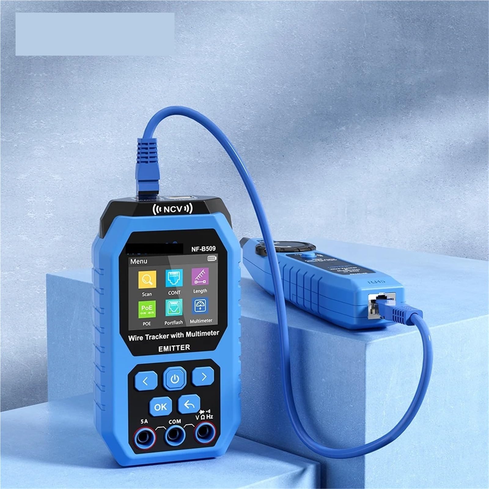 Tester per cavi, Tester for cavi di rete, multimetro, tester for cavi Ethernet, tester POE