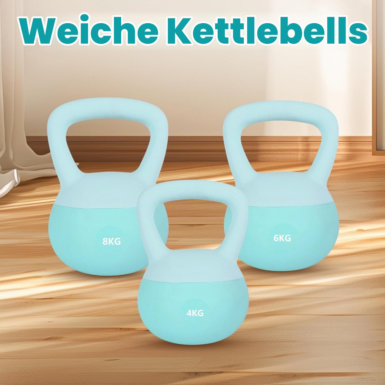 Leikefitness Weiches Kugelhantel-Set – rutschfeste Kugelhanteln für das Training zu Hause – Stärke und Sicherheit garantiert