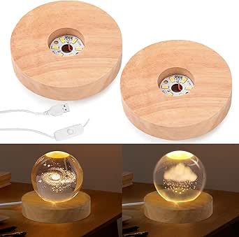 Cristal à Ultrasons 3D, écran Numérique Boule De Cristal De 6,9 Cm, Album Photo Numérique Boule De Cristal, Affichage Vidéo Numérique, Cadeau Personnalisable Avec écran électronique (7 Cm, Blanc