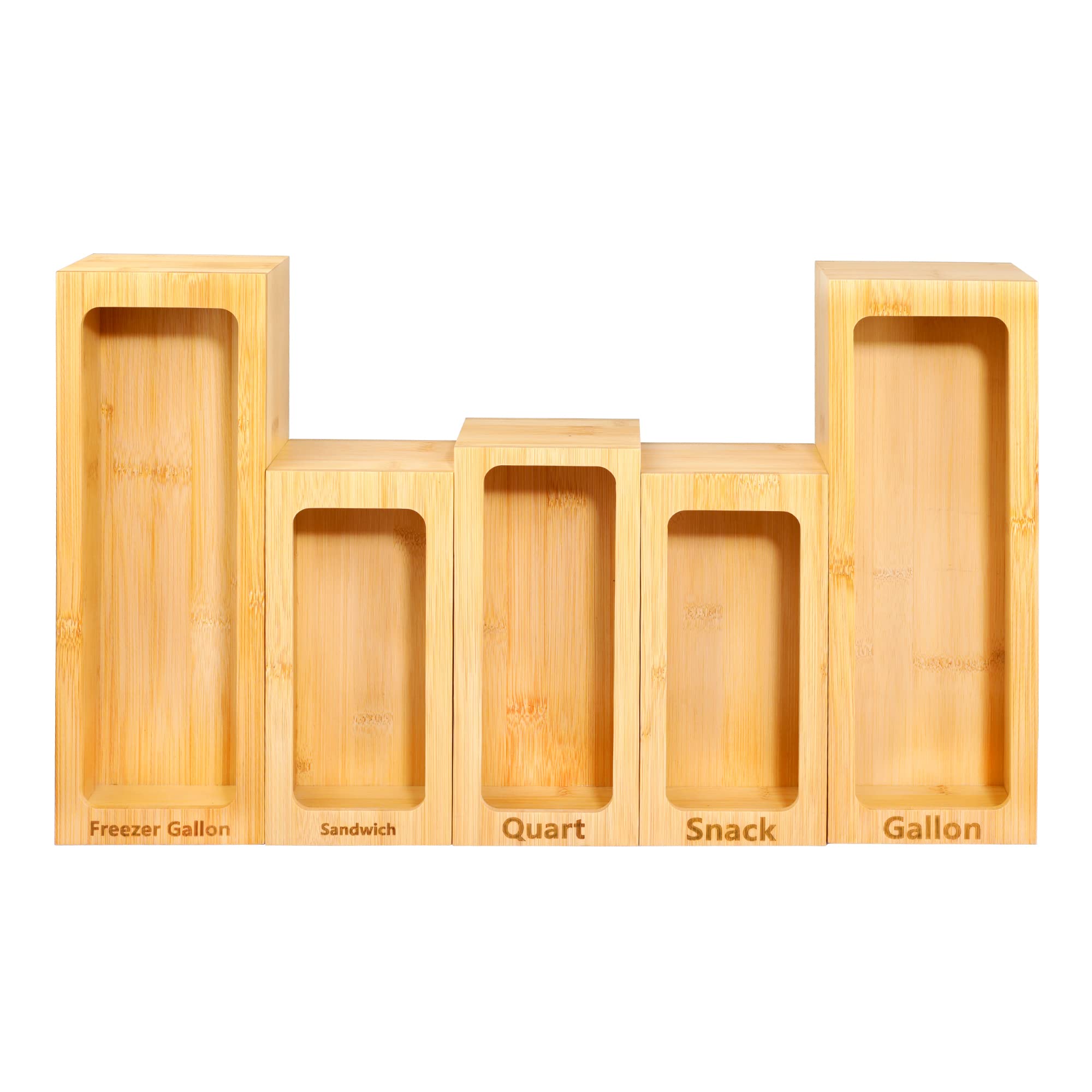 LIBWYS Bamboo Storage Bag Organizer 