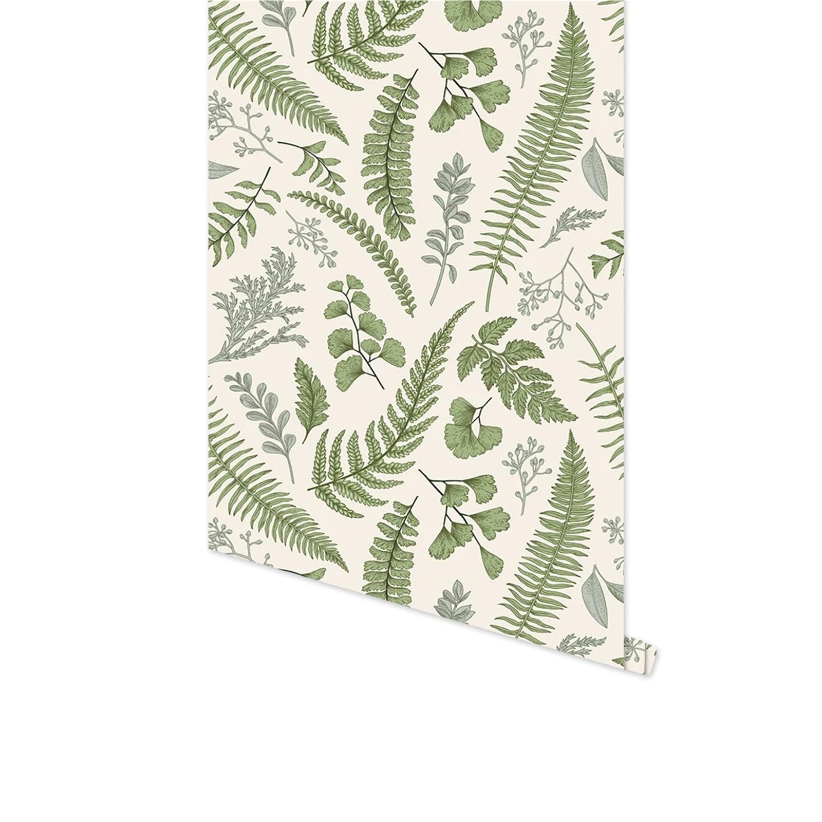 ITRHJTGP Wallpaper Rainforest Leaves Self Adhesive Walllpaper Fallen Leaf Wall Sticker Peel and Stick Wallpaper for Bedroom Home Decoration