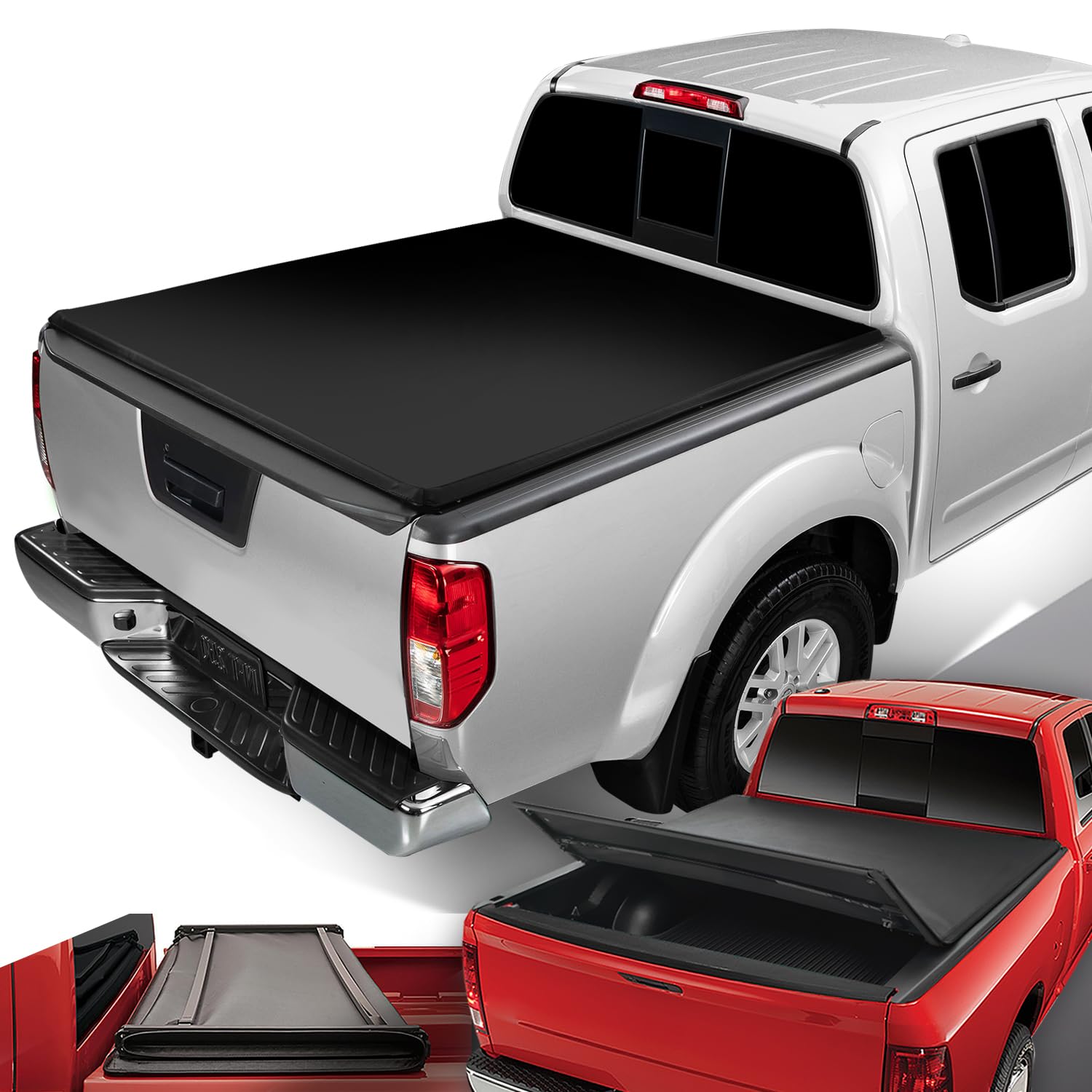 Copertura Morbida Tonneau DNA Motoring A Tre Pieghe Per Chevy C/K 1500-3500, Letto 1,5 M, Fleetside - 5