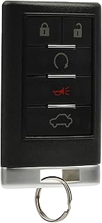 Key Fob Keyless Entry Remote Shell Case & Pad fits Cadillac 2008-2013 CTS, 2007-2009 SRX, 2008-2011 STS