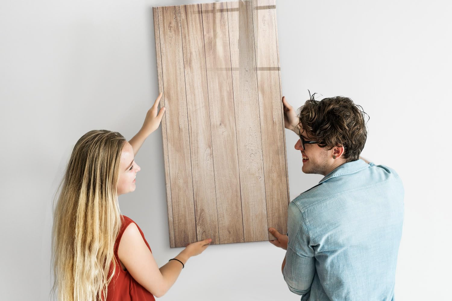 Lavagna grande per appunti 60x120 cm | Assi di legno chiaro