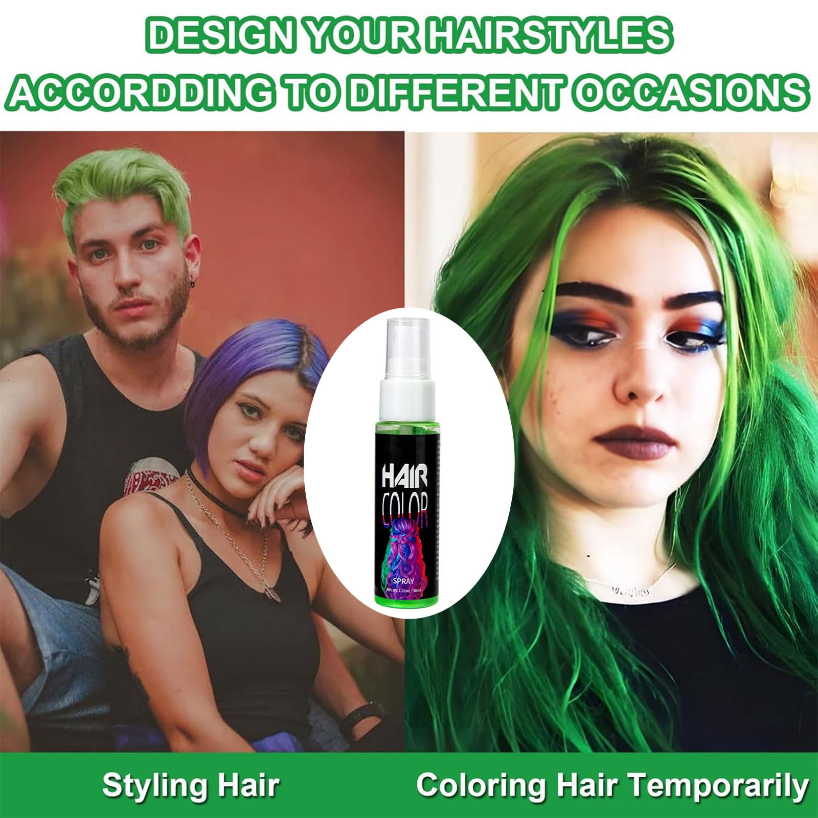 Temporary Hair Dye Spray For Children And Adults,Temporary Hair