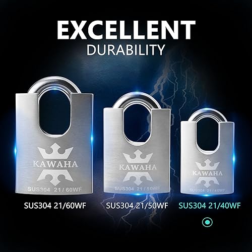 Miniatura 6 de 2140KD-3SK Candado con llave de alta seguridad de acero inoxidable con cubierta para uso tanto en interiores como en exteriores (De servicio pesado,