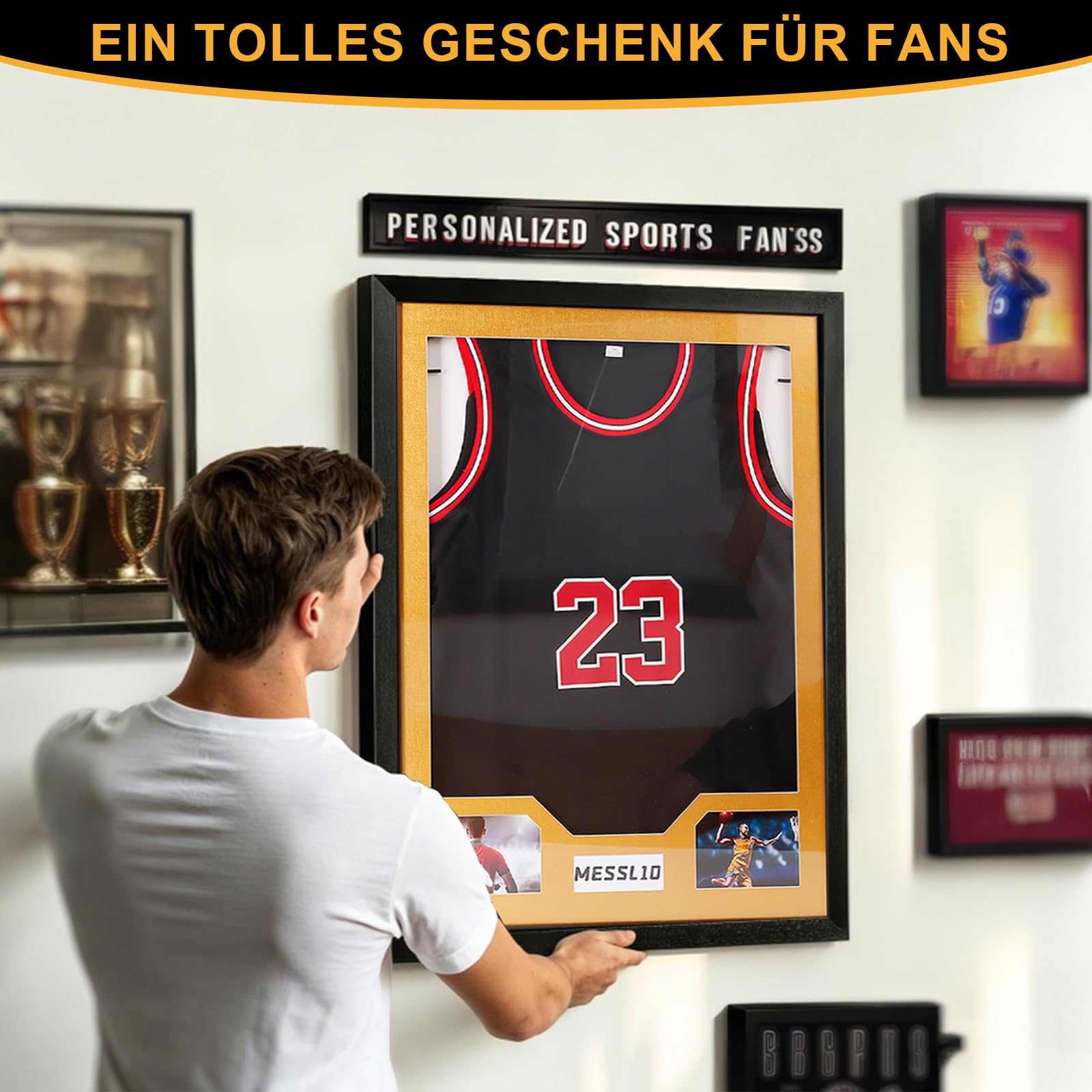 Trikotrahmen 60x80 cm Premium 3D Objektrahmen aus Aluminium Acrylglas Deep