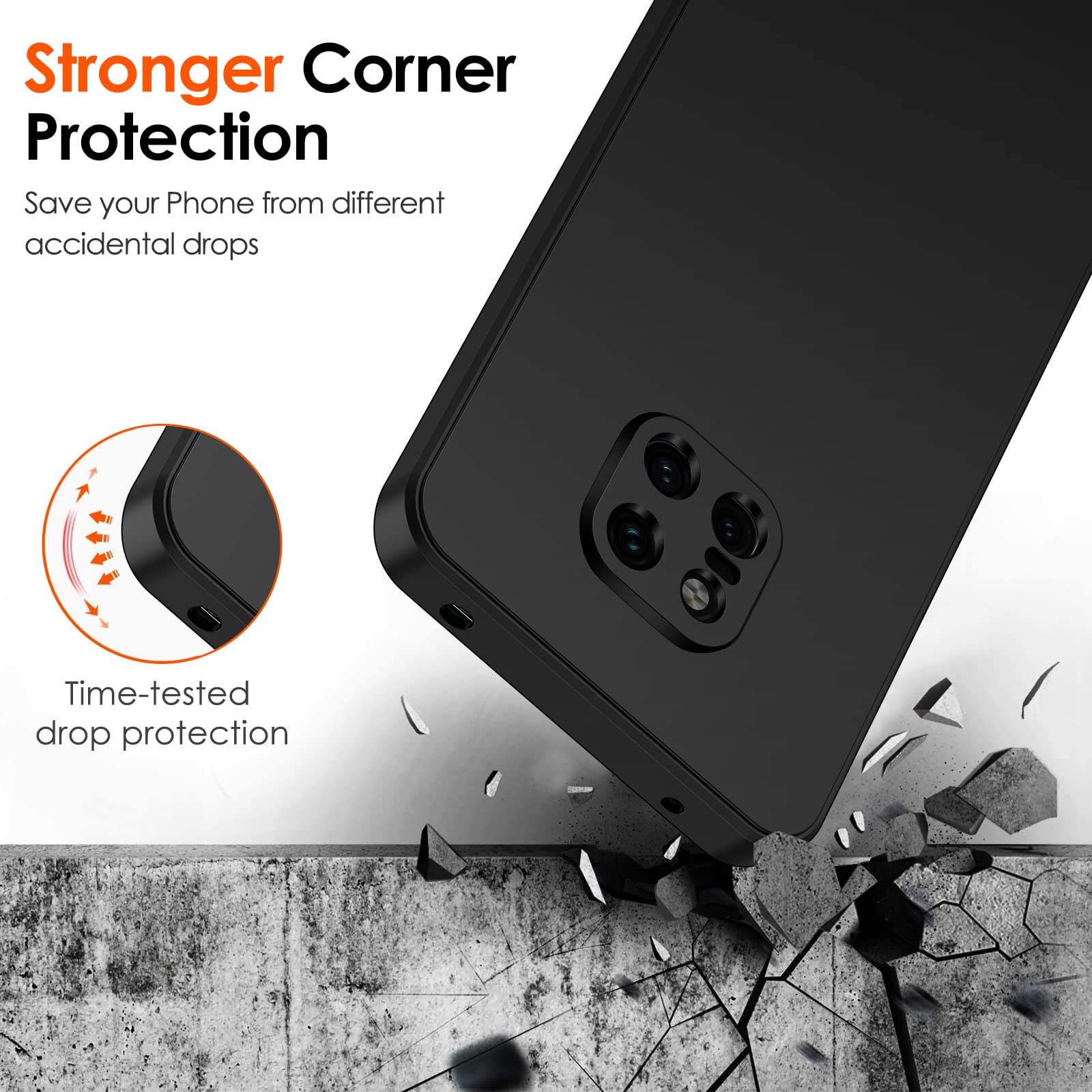 iVoler Cover in Silicone per Huawei P20 Pro con Protezione Della Fotocamera, Ultra Sottile Custodia in TPU Morbida Anti-Graffio Antiurto Protettiva Case, Nero