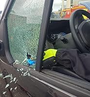 Vista 47 de Resqme, Llavero de Auto Original con Herramienta de Escape, Fabricado en EE. UU. (Azul), 2 unidades, Negro