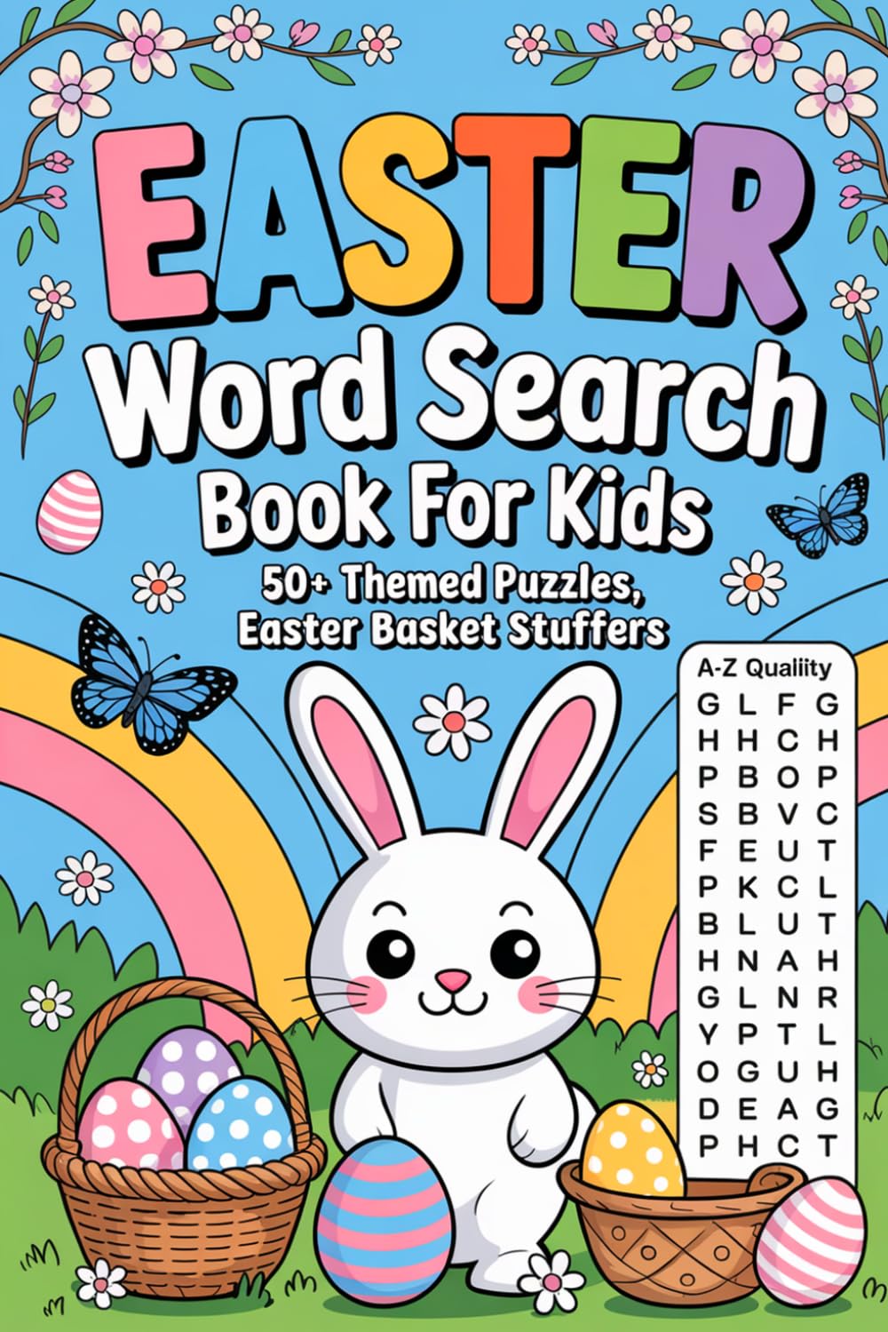 Easter Word Search Book for Kids: 50+ Themed Puzzles, Easter Basket Stuffers: Clear-Layout Activity Companion for Ages 13-18 with Circle and Find and Quick Breaks