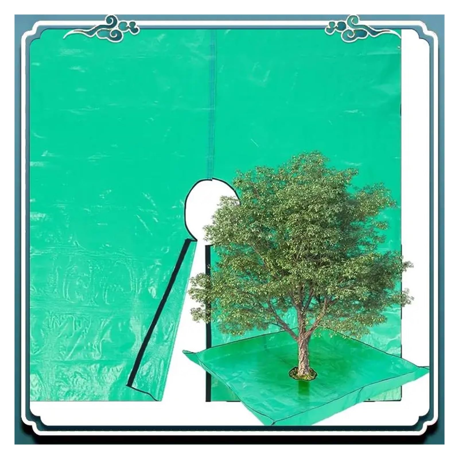 DFGRGRV Landscape Pruning Tarp Plant Trimming Tarp Outdoor Leaf Storage Mat Easy Clean Garden Blanket Pruning Cleanup
