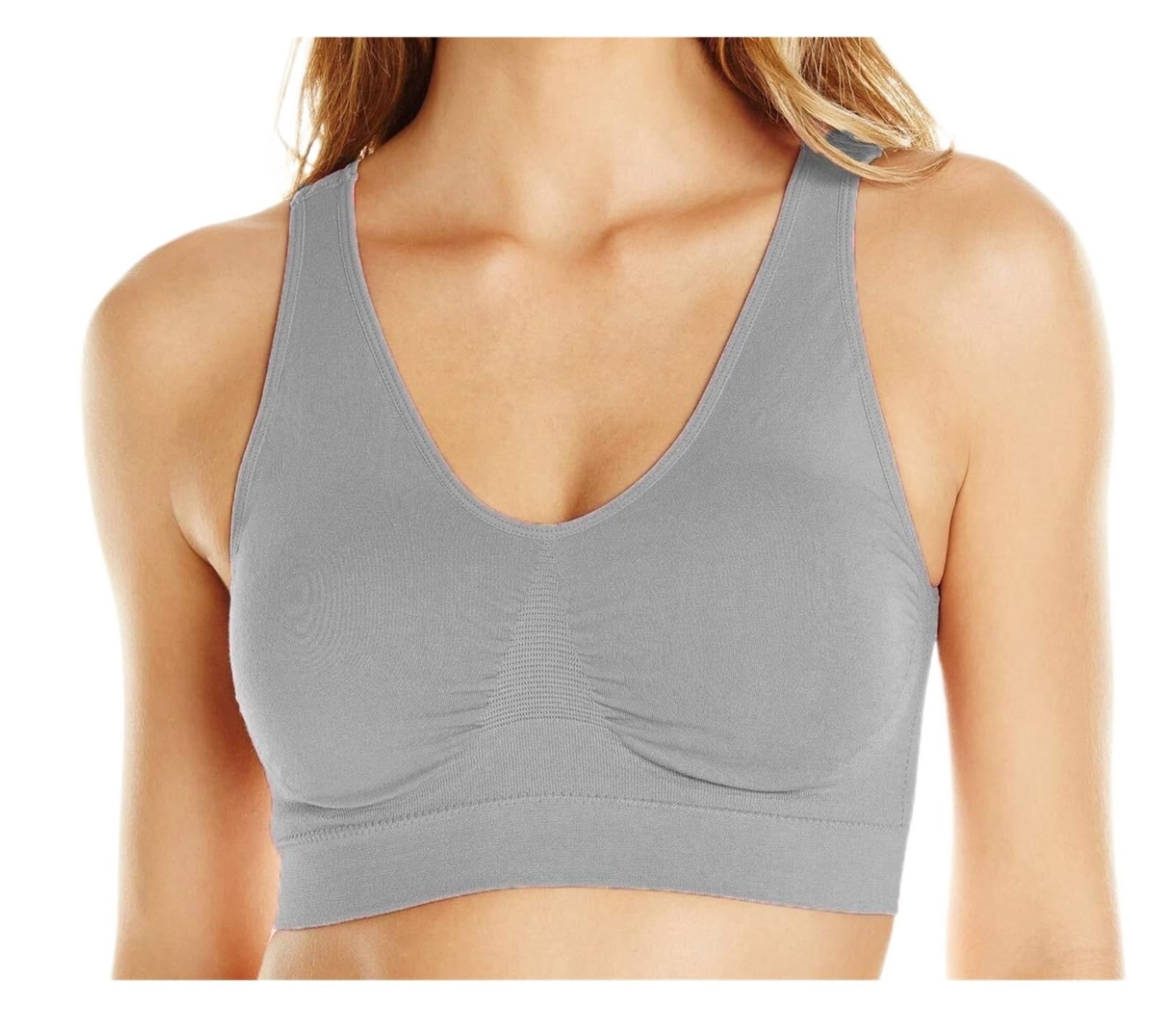 Reggiseno Sportivo Donna Reggiseno Sportivo da Donna Fitness Corsa Yoga Reggiseno Elasticizzato Traspirante E Confortevole Senza Cuciture Comfort Reggiseno Sportivo(G,3XL)