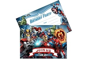 Eye-Catching Superhero Birthday Invitations for a Memorable Party