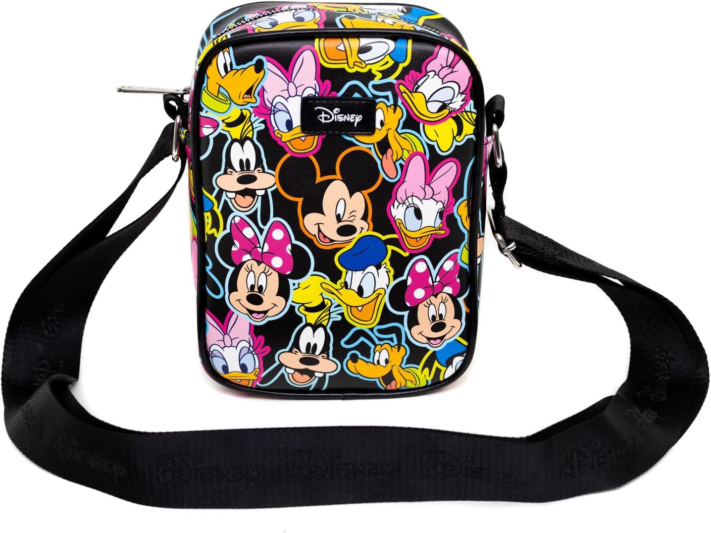Disney Bag, Crossbody, Disney Sensational Six Expressions Scattered Multi Color, Vegan Leather - Image 4