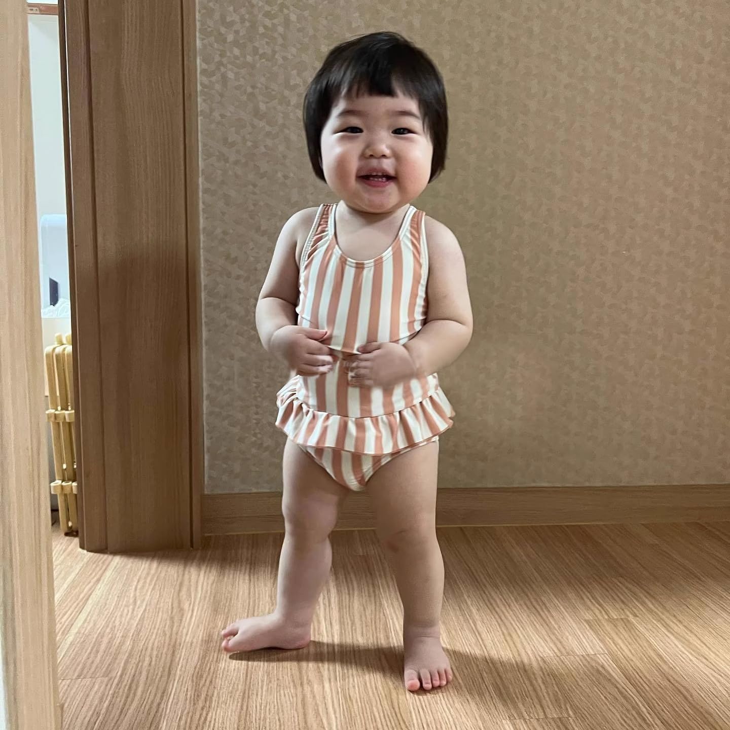 Toddler Girls One Piece Swimsuits Crossback Backless Bathing Suit Whale Dolphin Shark Swimwear with Ruffle Butt UPF50+ - Image 5