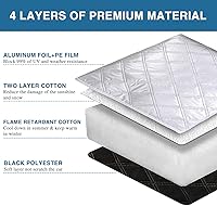 Vista 5 de Cubierta de parabrisas para caravana compatible con Ford Class C 1997-2022 RV cubierta de ventana delantera RV RV autocaravana, cubierta