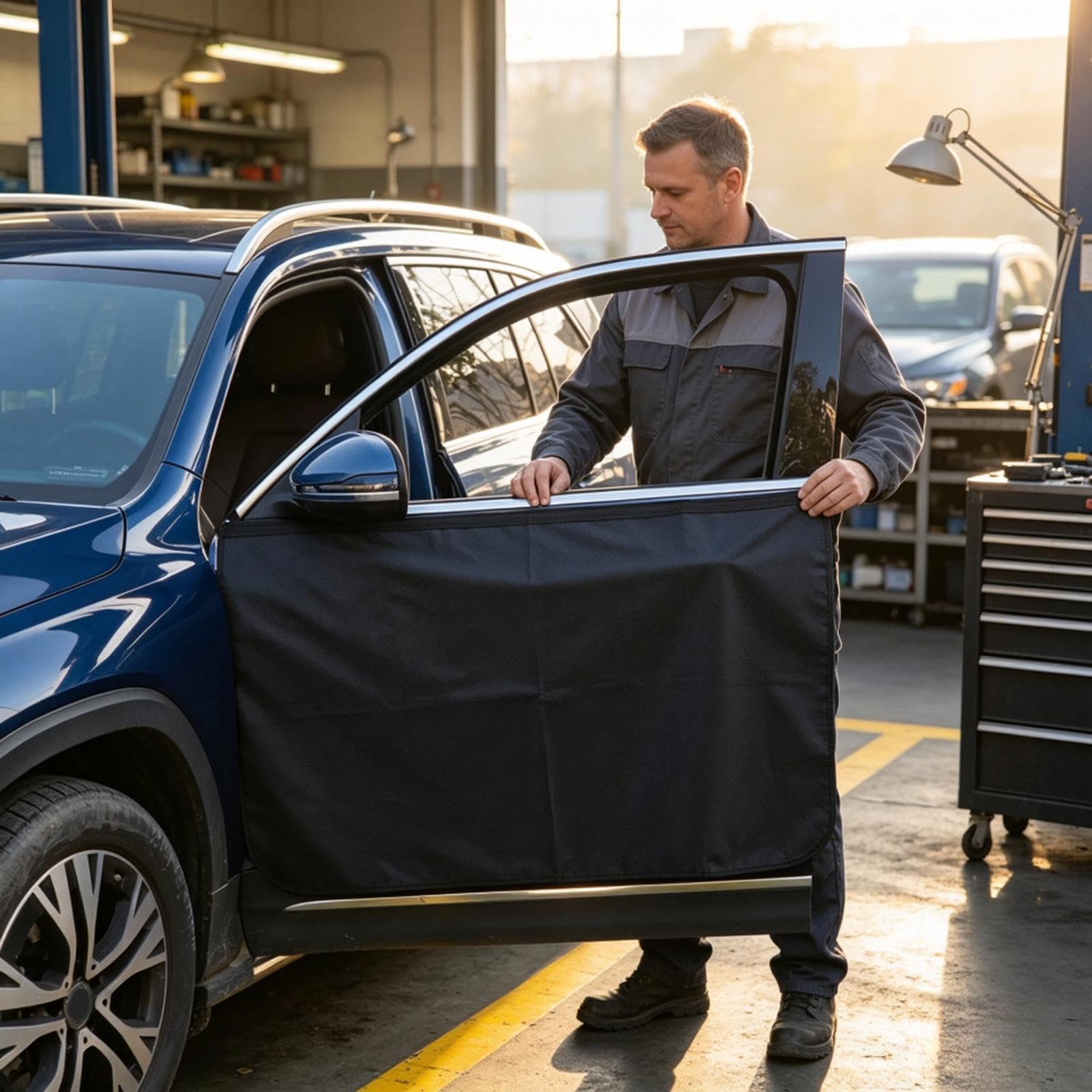 Protectores para Puertas de Coche 4 Piezas Cubierta Magnética Antivaho