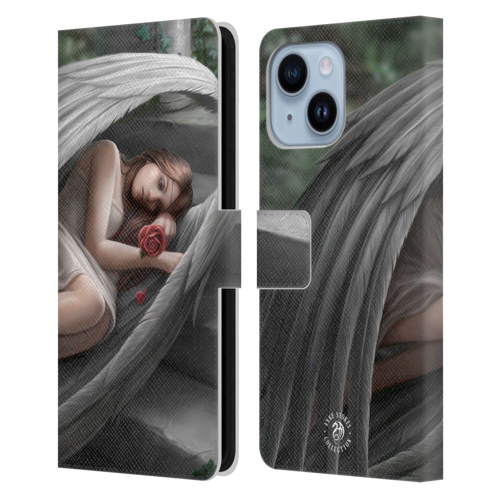 Housse portefeuille iPhone 14 Plus Anne Stokes pour éviter les rayures d'écran