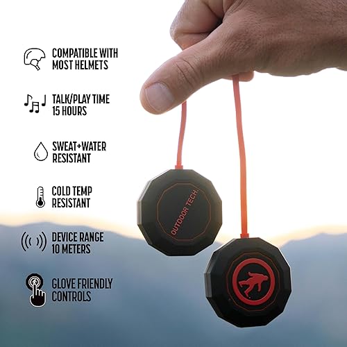 Miniatura 2 de Outdoor Tech - Chips XV - Altavoces Bluetooth para casco - Auriculares inalámbricos universales para esquí, snowboard, ciclismo de montaña,