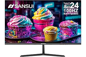 SANSUI 24-Inch Monitor with Built-In Speakers: The Ultimate Multimedia Experience
