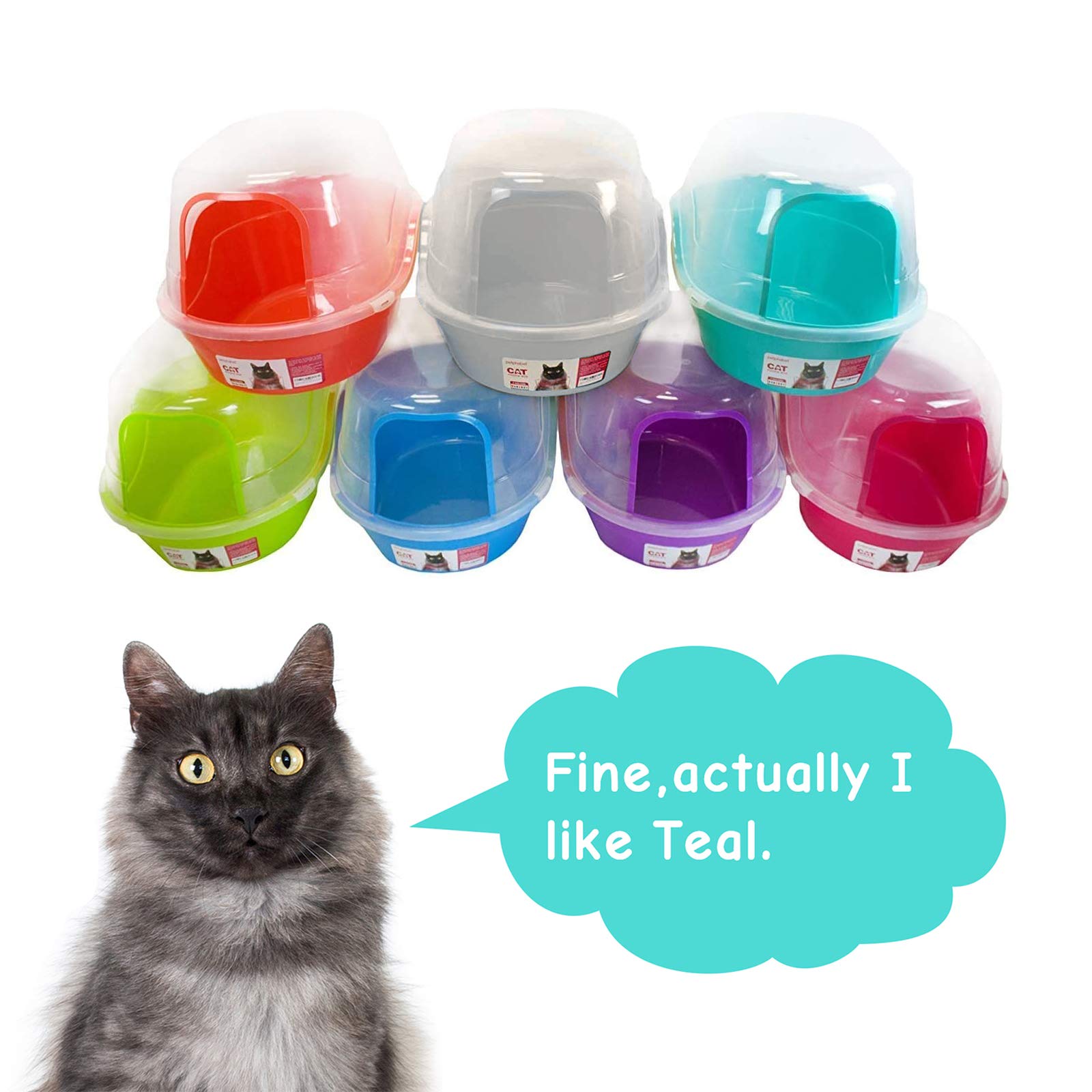 petphabet large Cat Litter Tray Toilet Box gray, 63x48x43cm, Jumbo