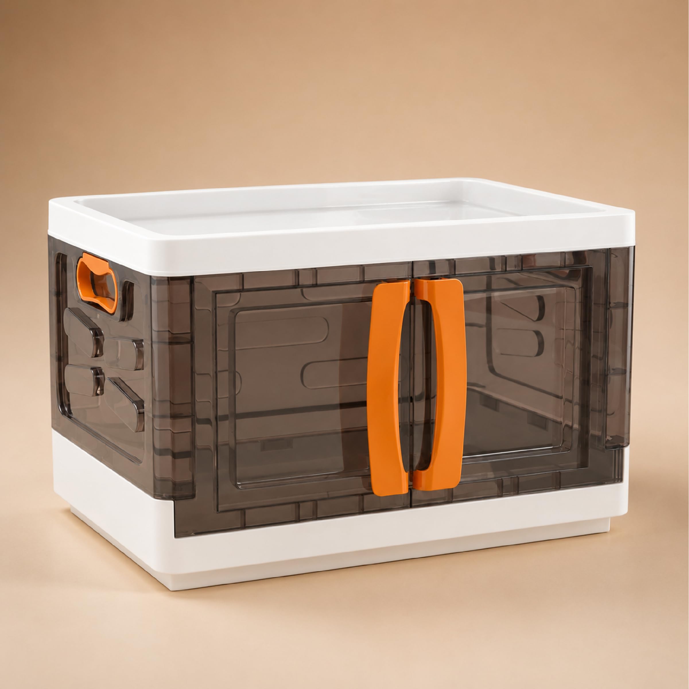 Lifelong Foldable Storage Organizer Box with Handle & Clear Door | Multipurpose Closet Storage Bin for Clothes, Toys, Books & Daily Essentials | Durable Foldable Storage Box for Home & Office-image-24