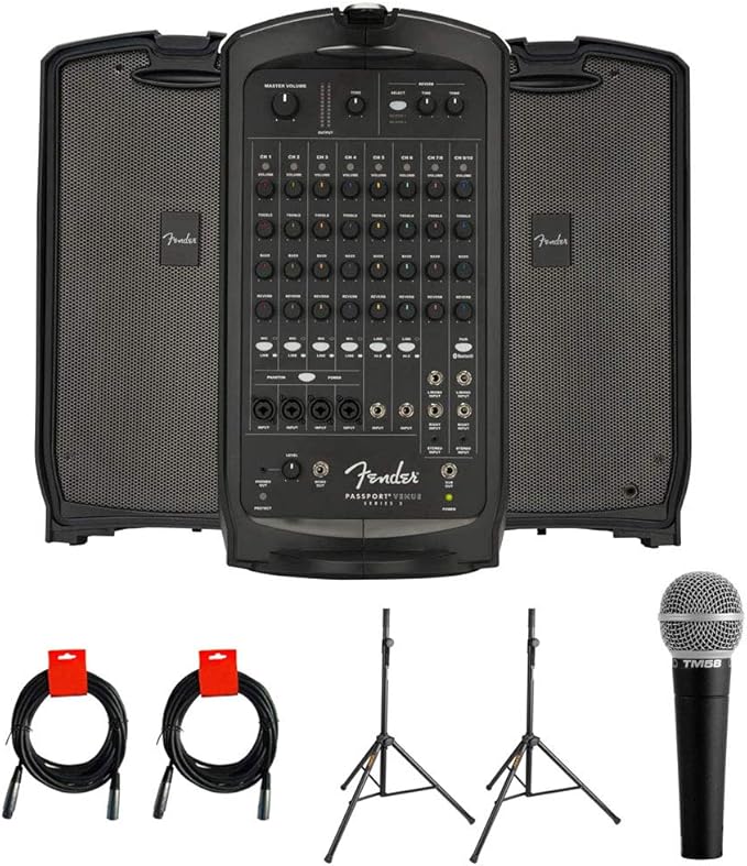 Fender Passport Venue Series 2 Portable Powered PA System with Vocal
