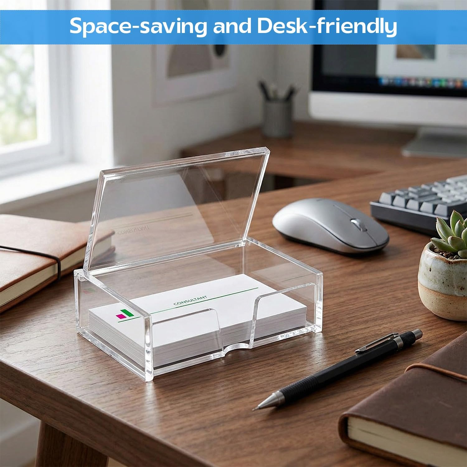 panku Card Holder Display Stand For Office Desk 1