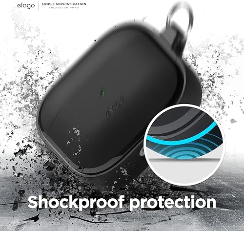 Miniatura 5 de elago Funda EDC compatible con AirPods de 3ª generación, compatible con AirPods 3, diseño de absorción de golpes, material de TPU duradero, carga