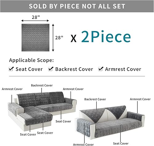 Miniatura 2 de Deep Dream Fundas para reposabrazos de 2 piezas, funda para sofá, funda para sofá seccional, fundas para respaldo, fundas antideslizantes para