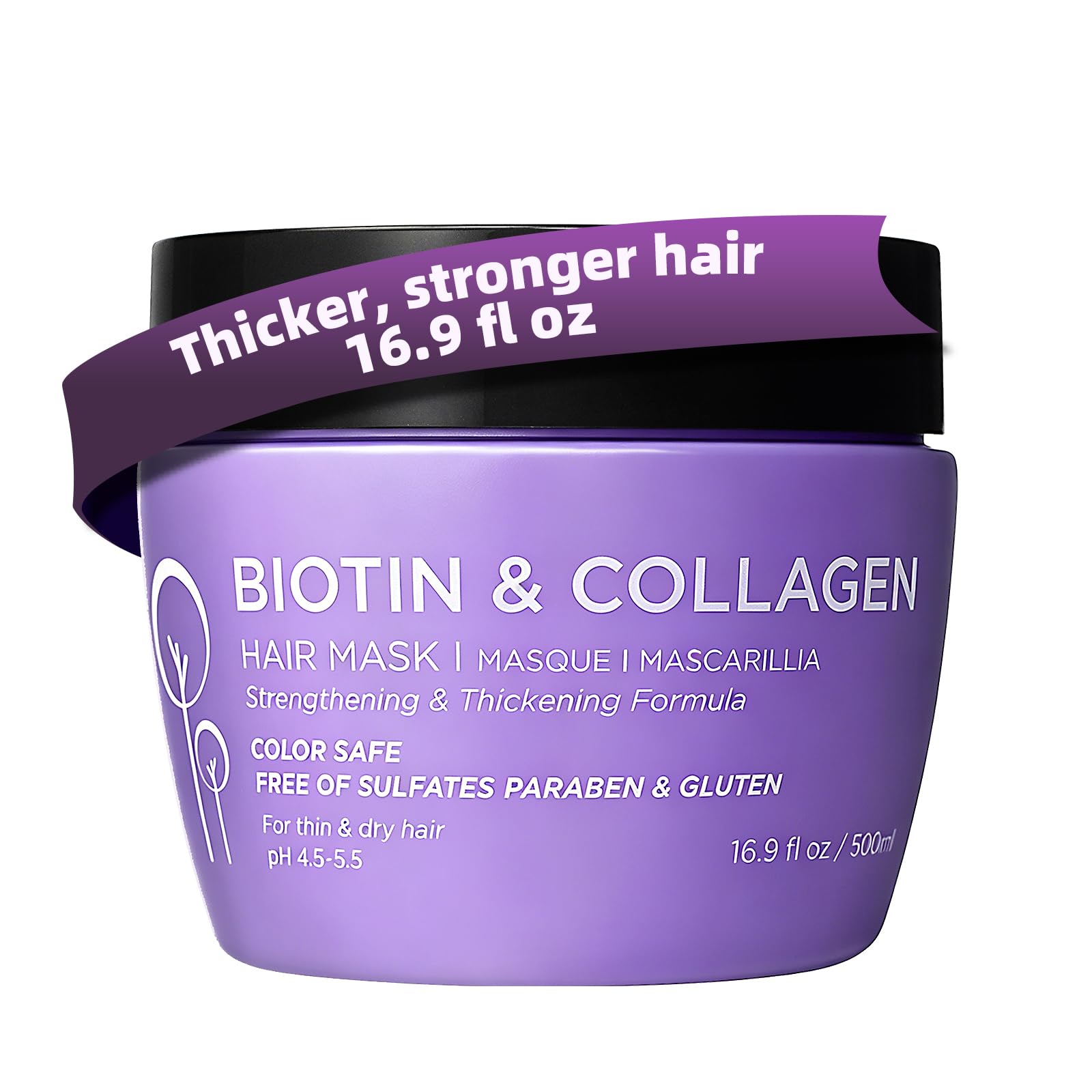 Amazon.com: Luseta Biotin Collagen Hair Mask for Dry & Damaged