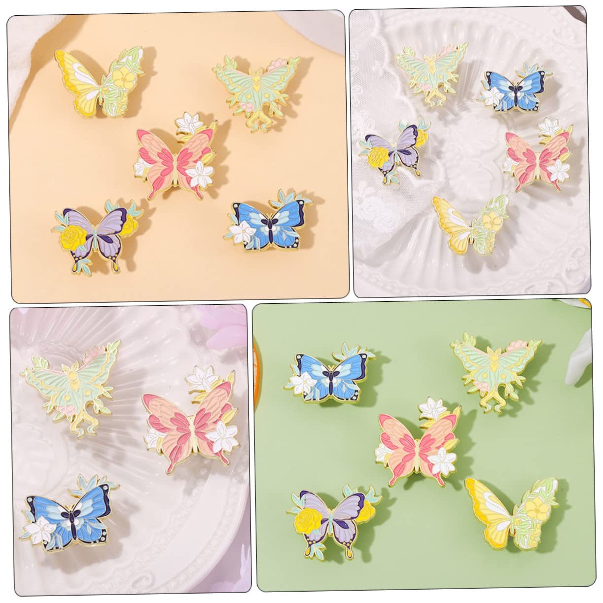 25stücke Bunte Schmetterlings Brosche Pin Handgefertigte Einzigartige Accessoires Für Kleidung Schals Und Taschen Schöne Farben Und Designs Für Modisches Statement